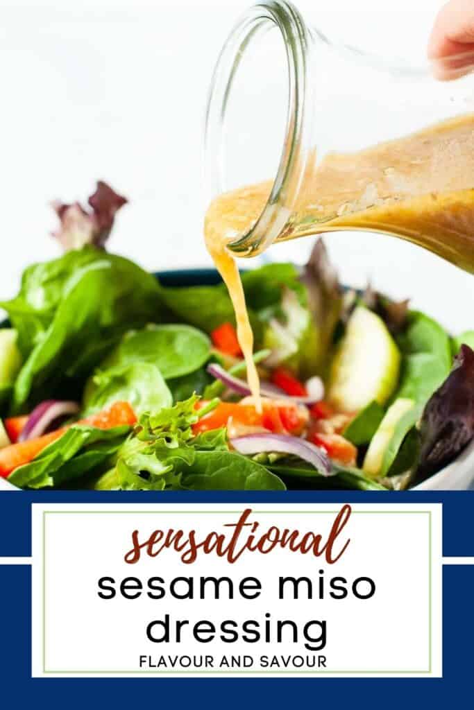 Image and text for sesame miso dressing