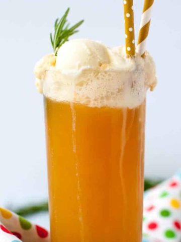The Ultimate Healthy Kombucha Float. Get a healthy dose of probiotics and enjoy it with your favourite ice cream or gelato. |www.flavourandsavour.com