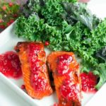 Caramelized Sockeye Salmon with Wild Berry Gastrique |www.flavourandsavour.com