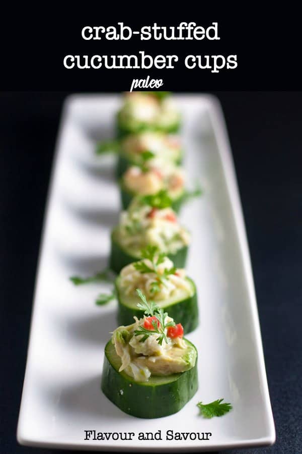 Crab-Stuffed Cucumber Cups