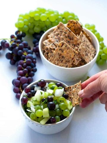 Grape Salsa with Lime and Cilantro