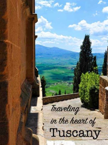 Traveling in the heart of Tuscany title