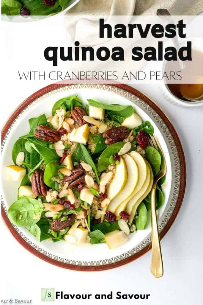Pinterest image for Harvest Quinoa Salad