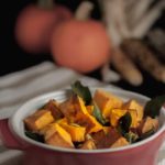 Roasted Butternut Squash with Toasted Sage and Pumpkin Seeds. This side dish of Butternut squash with sage and pepitas is an easy way to make your favourite squash sublime! Adding toasted sage leaves and pumpkin seeds heightens the buttery flavour of the squash. |www.flavourandsavour.com