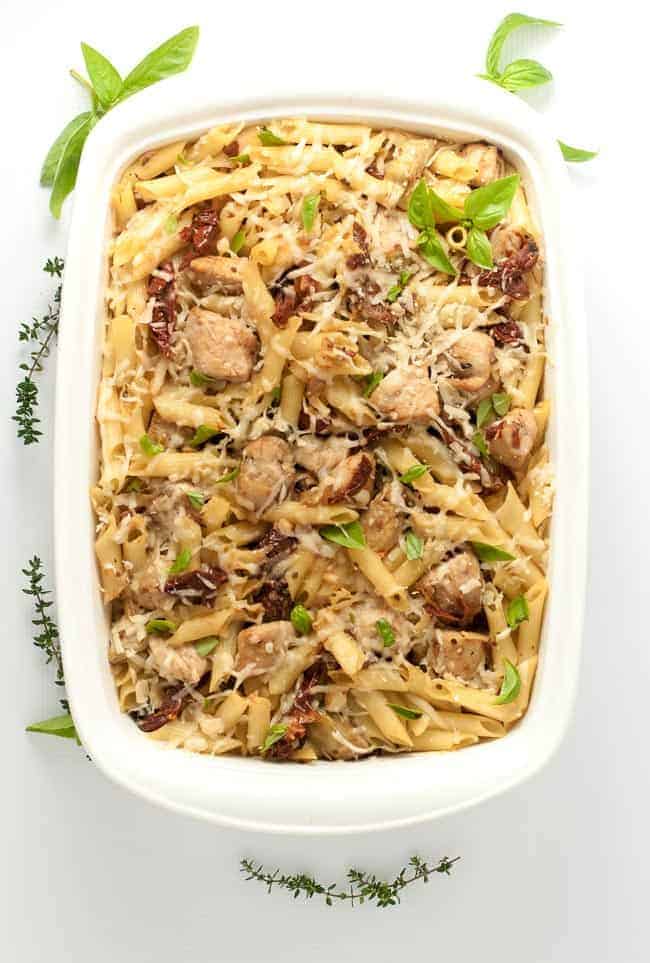 Sun-dried Tomato Artichoke Penne Pasta (g/f) - Flavour and Savour