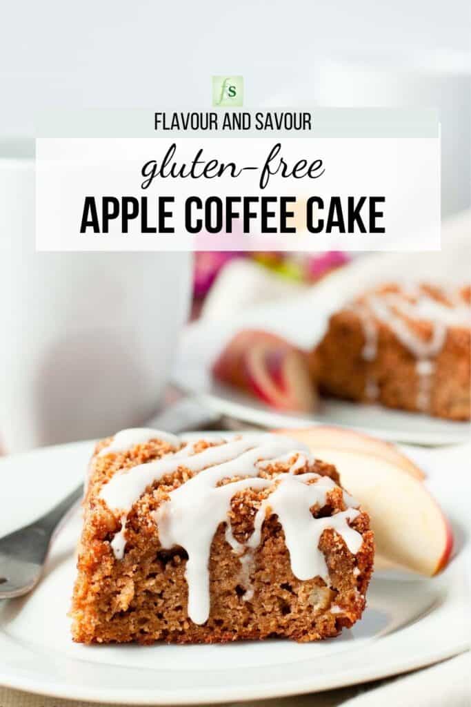 image and text for gluten-free apple cinnamon coffee cake