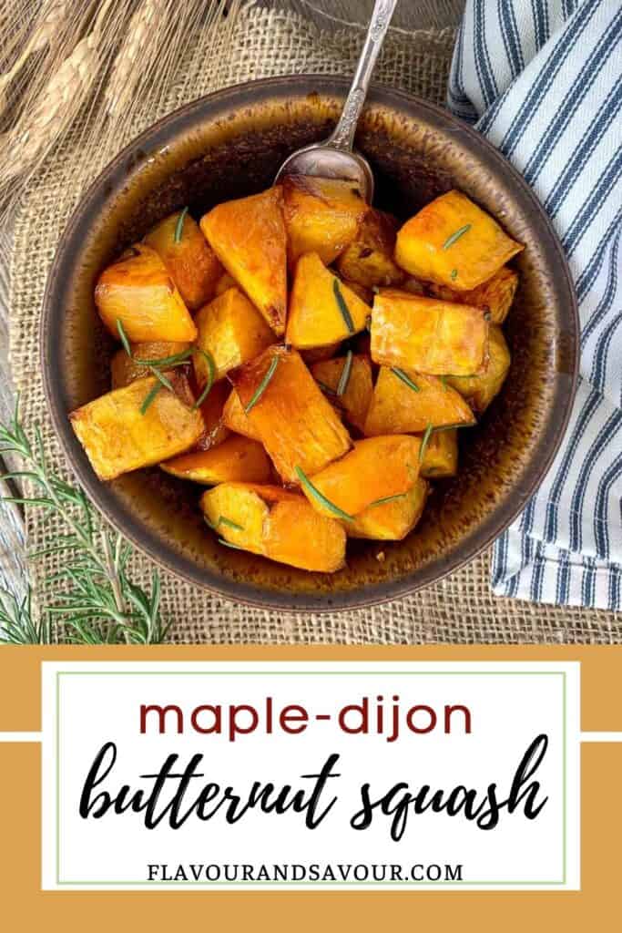 Maple Dijon Roasted Butternut Squash