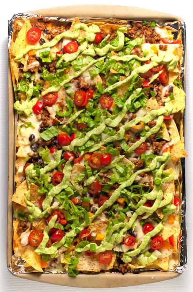 Loaded Sheet Pan Nachos