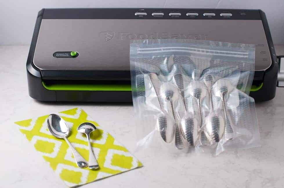 This FoodSaver Vacuum Sealing System is going to save me so much time (and money)! Seriously--no more polishing silver! Love kitchen hacks.