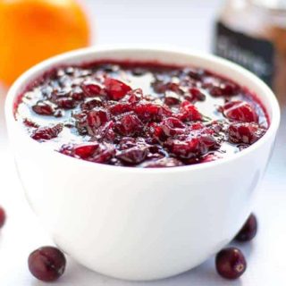 Spiced Cranberry Orange Sauce with Triple Sec