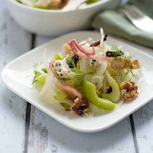 FennelCelery Salad with Figs and Blue Cheese Flavour and Savour