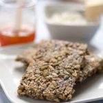 These super seedy snack crackers are packed full of healthy seeds. They're a sturdy cracker to enjoy on their own, with soup, or spread with cream cheese or goat cheese.