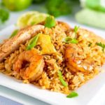 Easy Indonesian Fried Rice--Nasi Goreng. A quick and healthy meal. Add shrimp, chicken or both. Ready in less than 30 minutes!