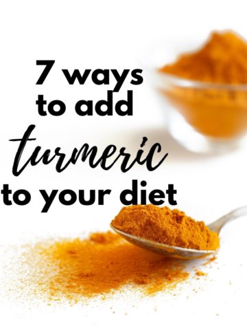 7 ways to add turmeric to your diet image and text