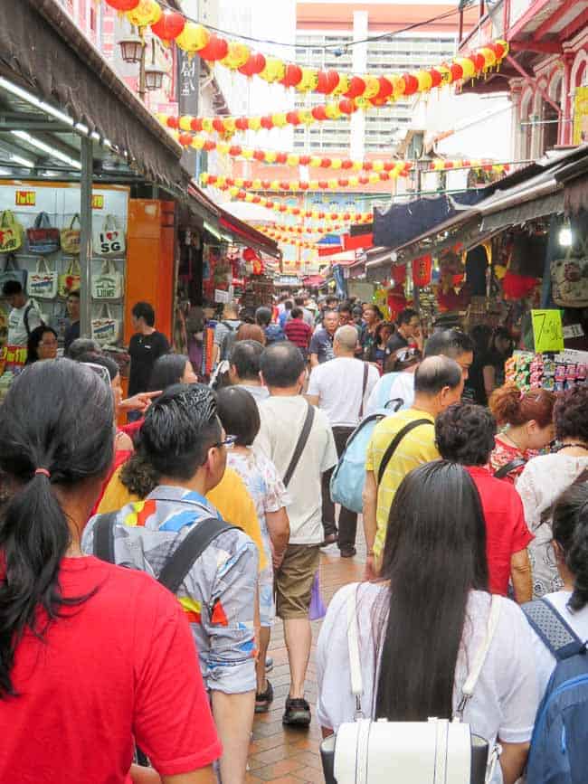 Busy Streets in Singapore's Chinatown. Two Days in Singapore: Must-See Activities