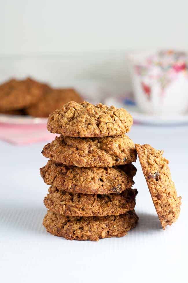 Gluten Free Cherry Coconut Oatmeal Cookies. Sweetened with low glycemic coconut palm sugar, these are a healthy option for cookie lovers! |www.flavourandsavour.com