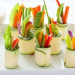 Fresh Veggie Caesar Zucchini Roll-Ups