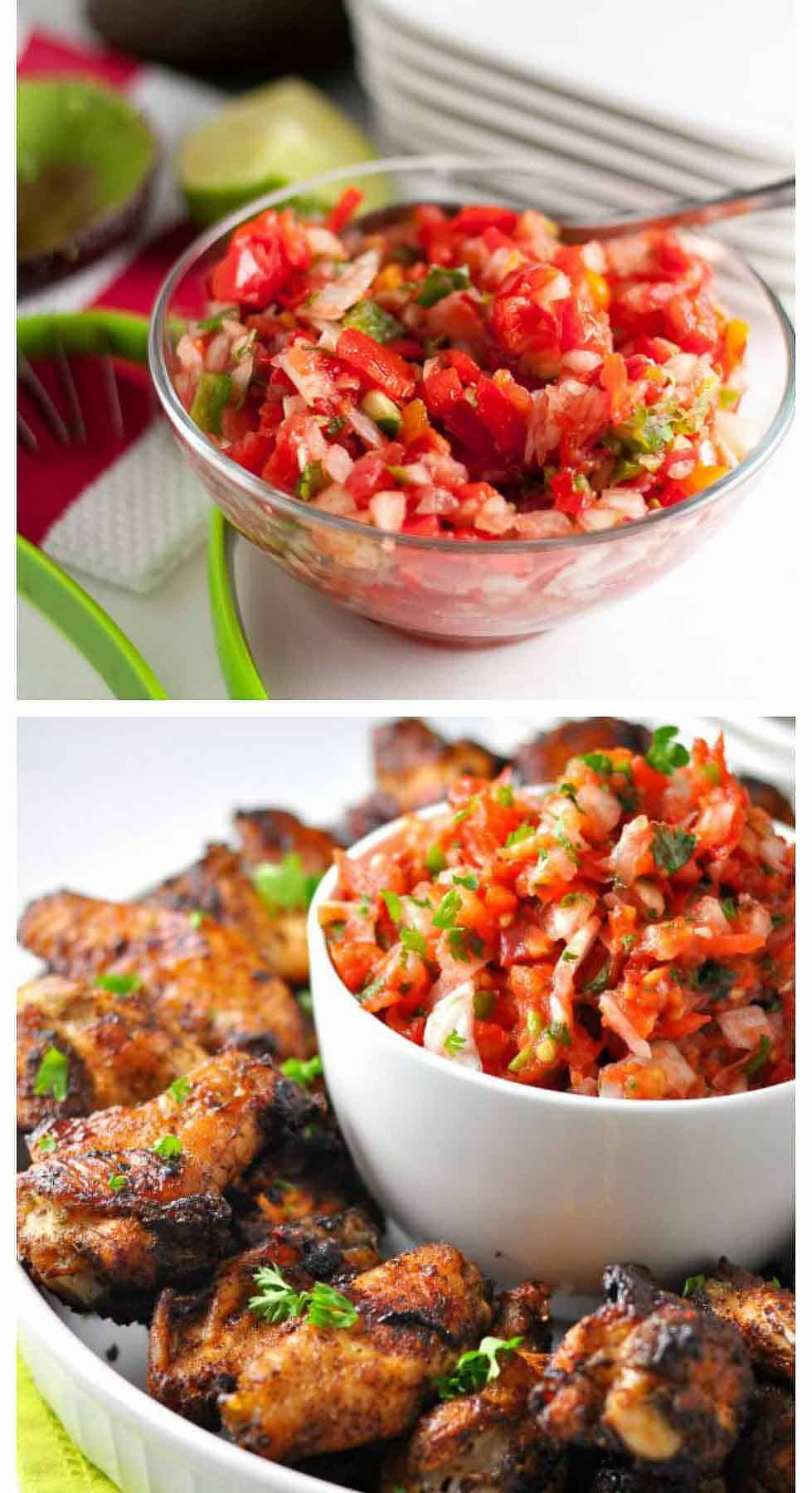 Pico de Gallo or Salsa Fresca. 