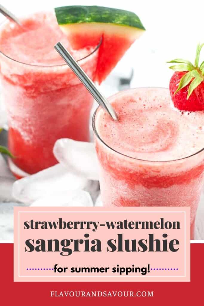 image and text for strawberry watermelon sangria slushie