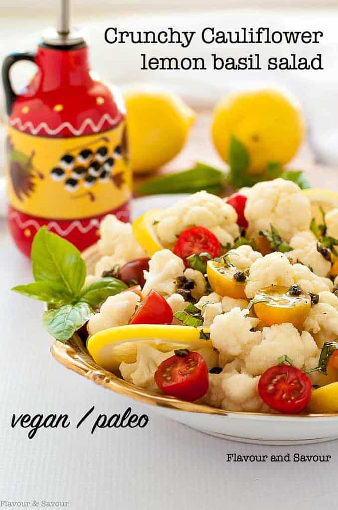 Cauliflower Lemon Basil Salad with Toasted Capers title