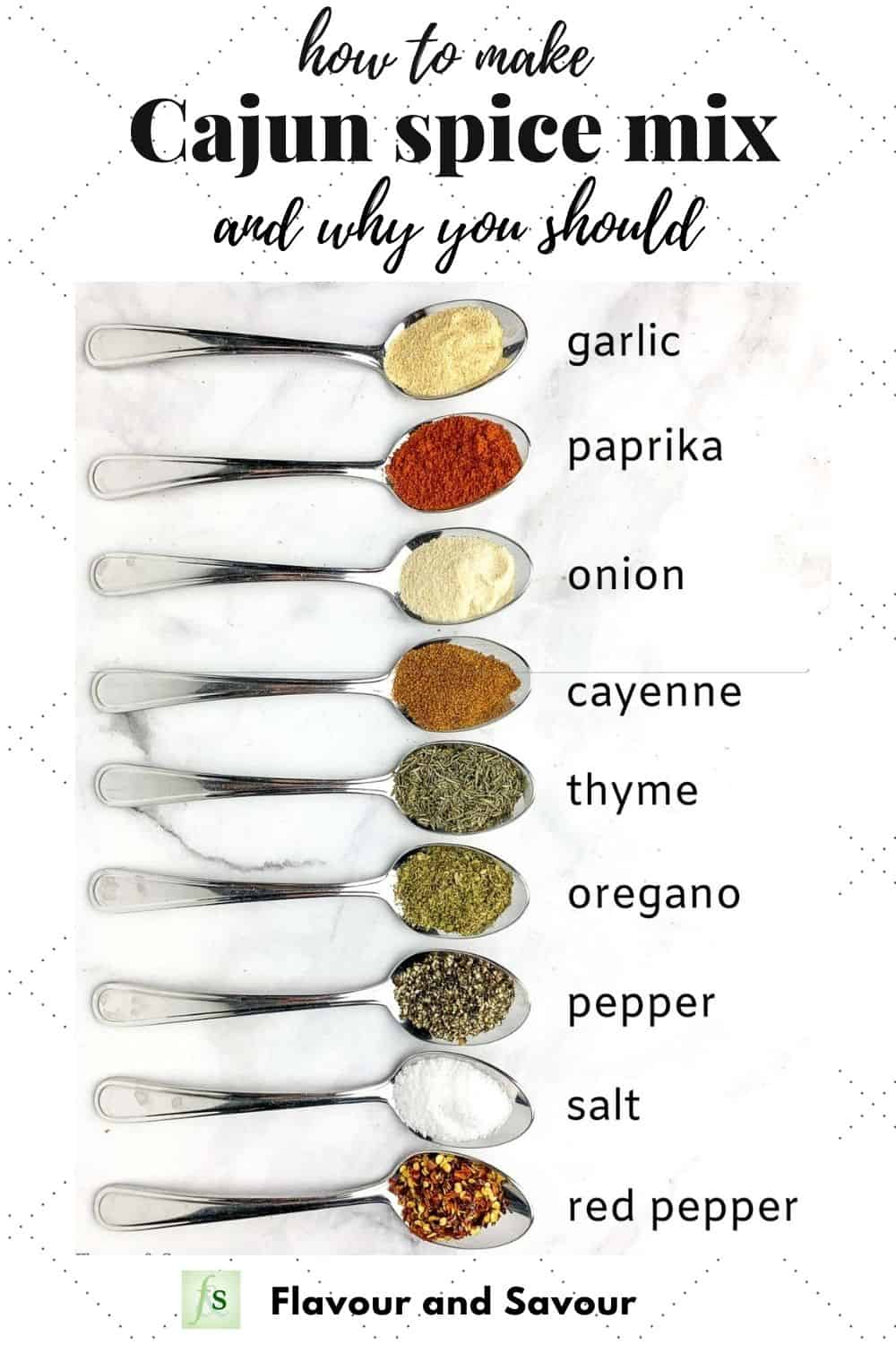 DIY Cajun Seasoning Blend {Salt Free}