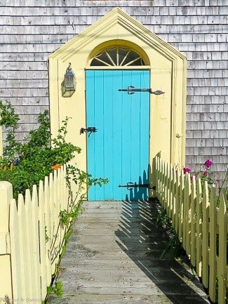 Colourful doorway in Annapolis Royal