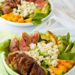 Succulent Balsamic Glazed Chicken Salad with Fresh Figs |www.flavourandsavour.com