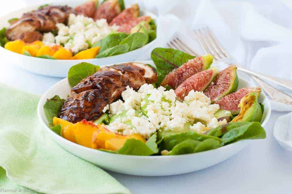 Balsamic Glazed Chicken Salad with Fresh Figs 