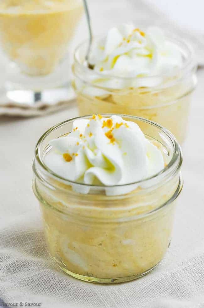 Greek Yogurt Pumpkin Cheesecake Mousse in a Mason Jar