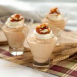 A rich and creamy no-bake mousse, made with puréed pumpkin, Greek yogurt, and sweetened with maple syrup. Top with whipped cream and caramel sauce for a decadent fall dessert.