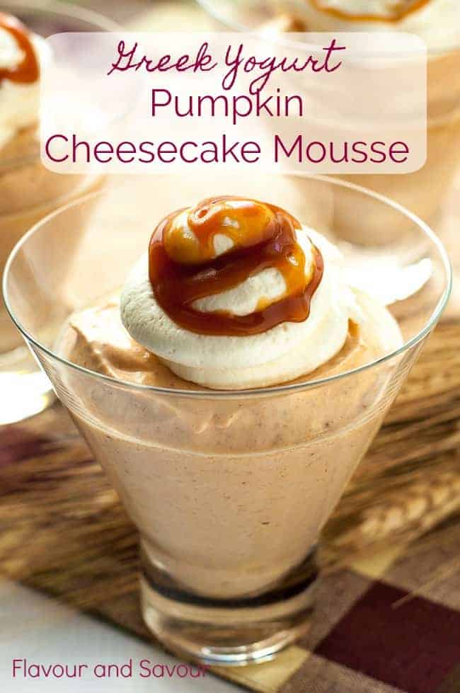 Greek Yogurt Pumpkin Cheesecake Mousse - Flavour and Savour