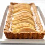 Gluten-free Cinnamon Pear Tart with Caramel Sauce |www.flavourandsavour.com