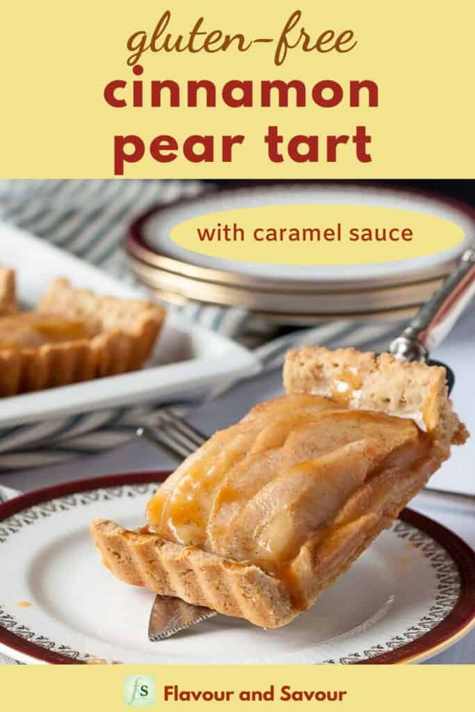 Pinterest Image for Gluten-Free Cinnamon Pear Tart pin