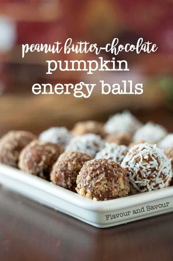 Peanut Butter Chocolate Pumpkin Energy Balls