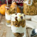 30 minute Gingerbread Spiced Granola. A nutritious breakfast for the holiday season!