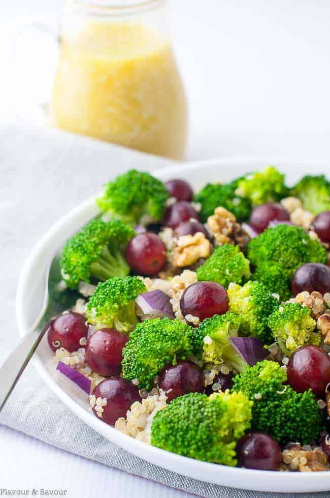 Broccoli Grape Quinoa Salad