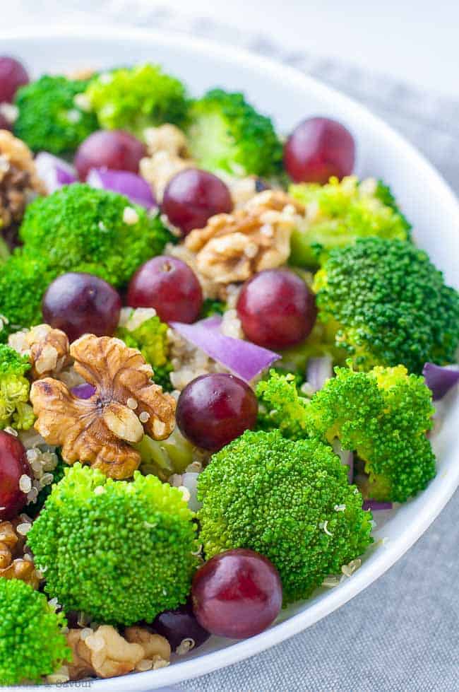 Broccoli Grape Quinoa Salad 