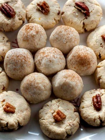 Gluten-Free Almond Shortbread Cookie Balls--Two Ways