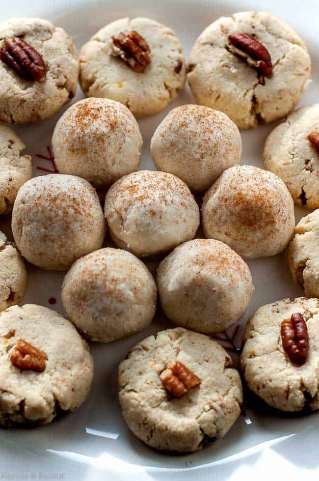 Gluten-Free Almond Shortbread Cookie Balls--Two Ways