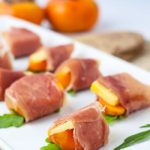 Persimmon Prosciutto Cheese Bites