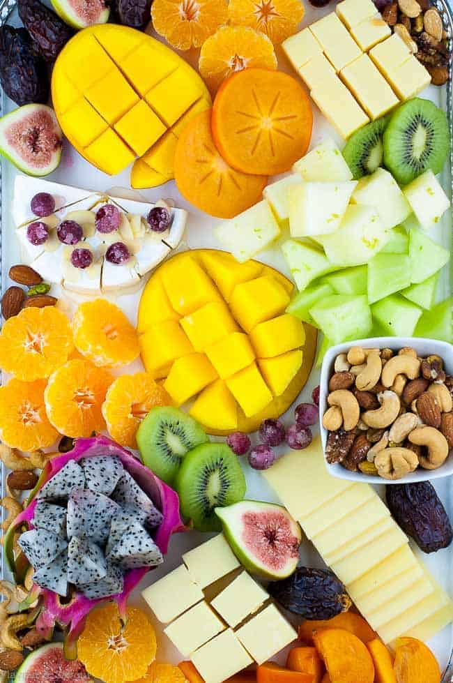 Tropical Fruit, Nut and Cheese Platter