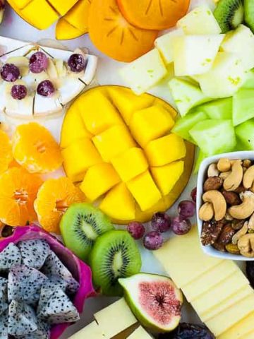 Tropical Fruit Nut and Cheese Platter