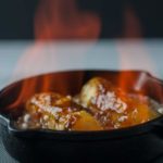 Flaming Caribbean Rum Bananas Flambé with Amaretto