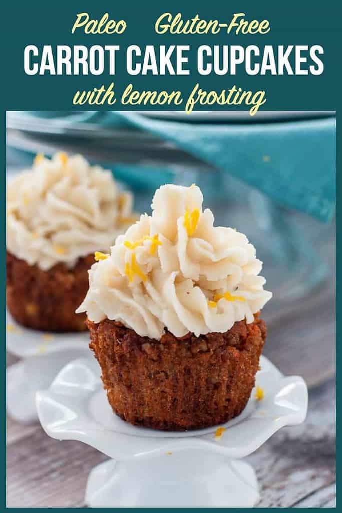 Pinterest PIn for Paleo Carrot Cake Cupcakes