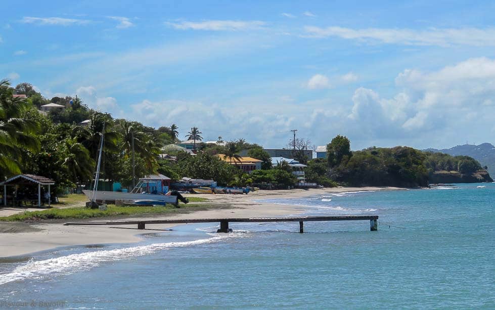 Petite Martinique Beach and Dinghy Dock