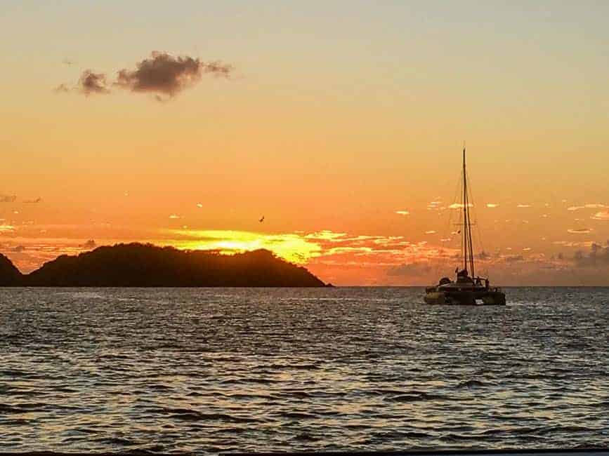 Sunset near Petite Martinique, Windward Islands, St. Vincent and the Grenadines