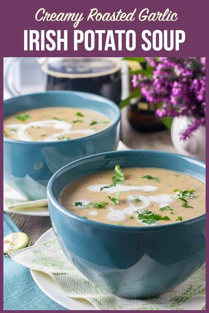 Pinterest Pin for Irish Potato Soup