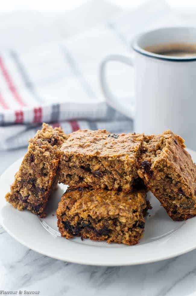 Chocolate Cherry Chia Oatmeal Bars Flavour and Savour