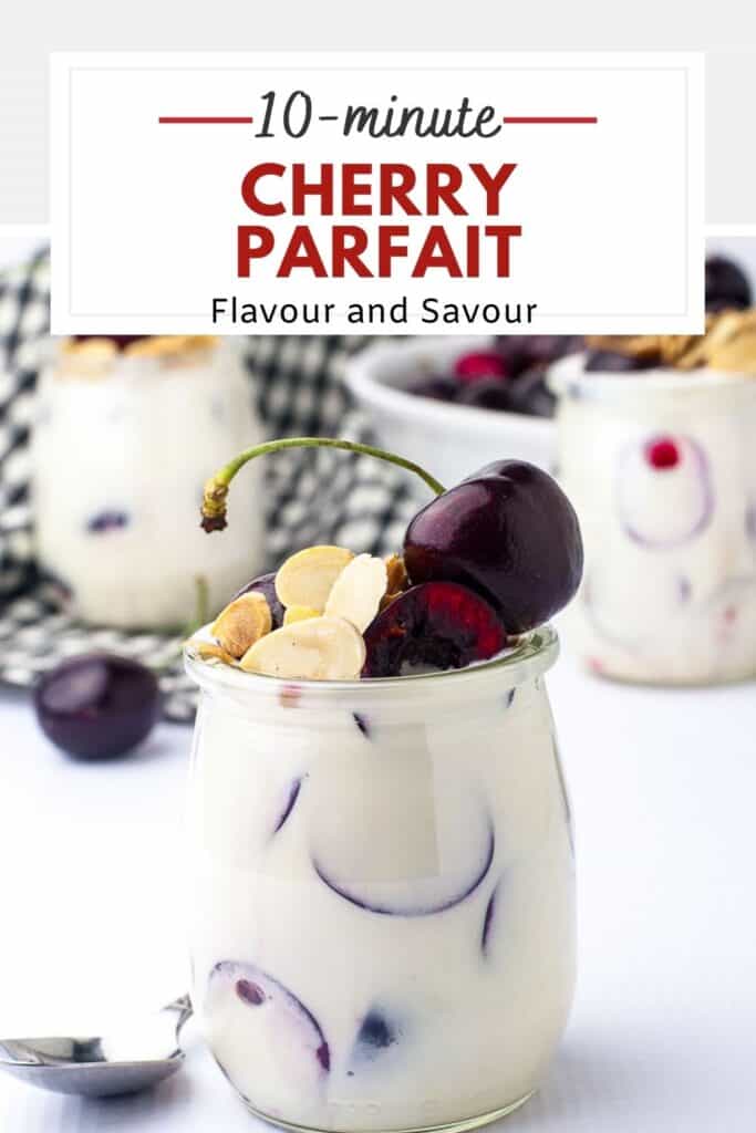 image with text for Cherry Parfait