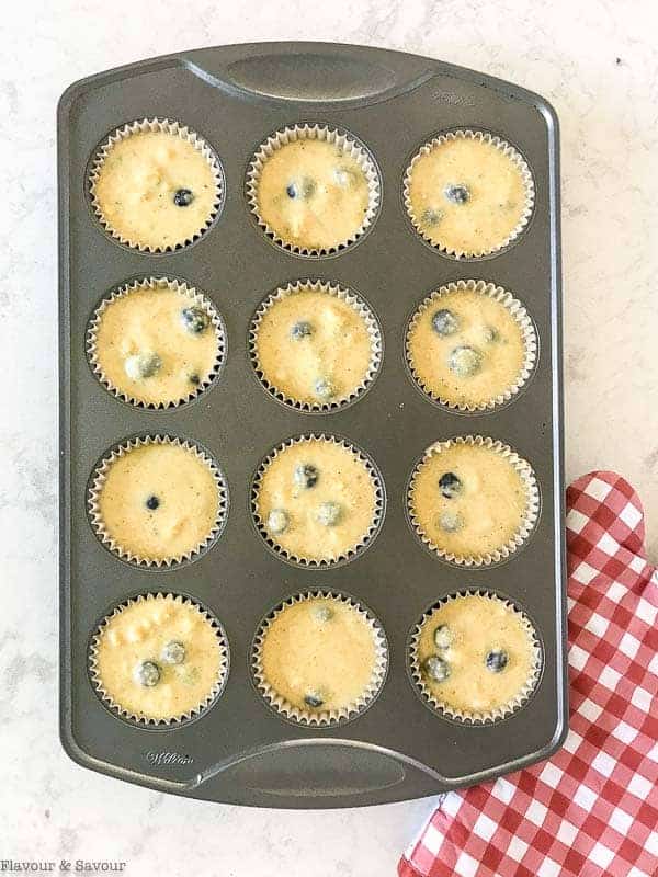 Blueberry Buttermilk Gluten-Free Cornbread Muffins